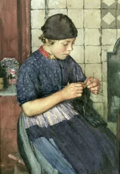 Menina tricô